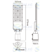 Cветодиодный светильник c поворотной консолью In Led Street STL-186 IP66 (85-265VAC) 150W 5000K 150x80° Cветодиодный светильник c поворотной консолью In Led Street STL-186 IP66 (85-265VAC) 150W 5000K 150x80°