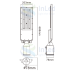 Cветодиодный светильник c поворотной консолью In Led Street STL-186 IP66 200W (85-265VAC) 5000K 150x80°