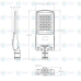 Cветодиодный светильник c поворотной консолью In Led Street STL-194S IP66 150W (85-265VAC) 5000K 155x70° Cветодиодный светильник c поворотной консолью In Led Street STL-194S IP66 150W (85-265VAC) 5000K 155x70°
